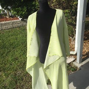 LulaRoe neon kimono style Shirley Sz L